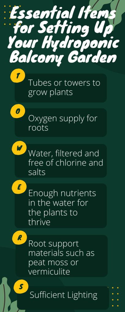 Essential Items for Setting Up Your Hydroponic Patio Garden