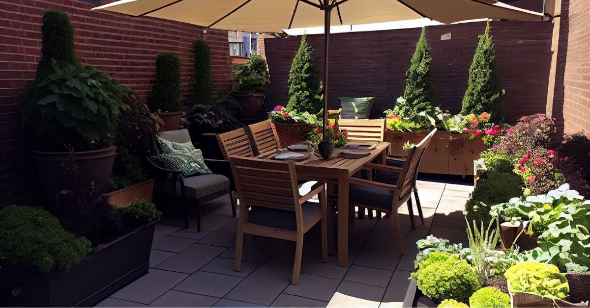 Raised Bed Flower and Vegetable Patio Garden