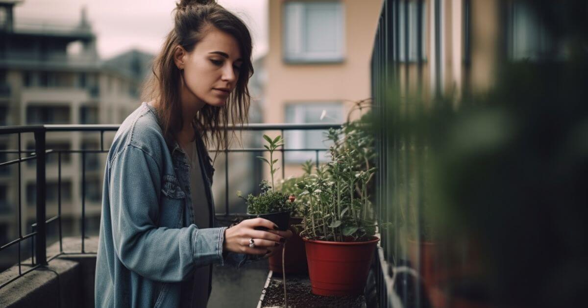 Balcony garden care