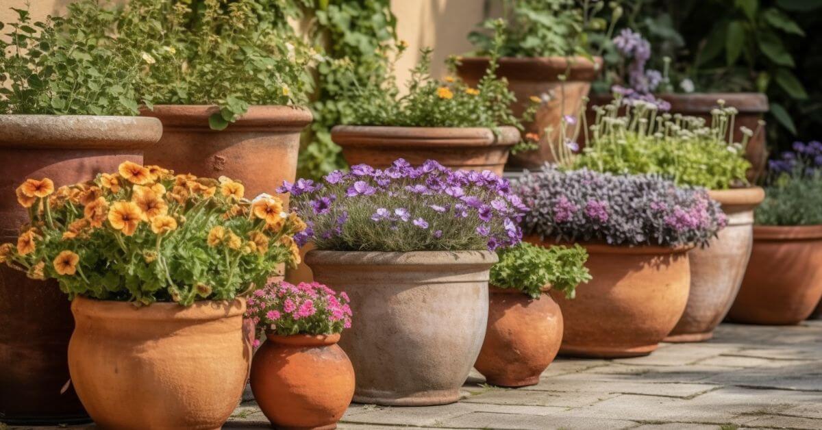 Moving patio plants inside