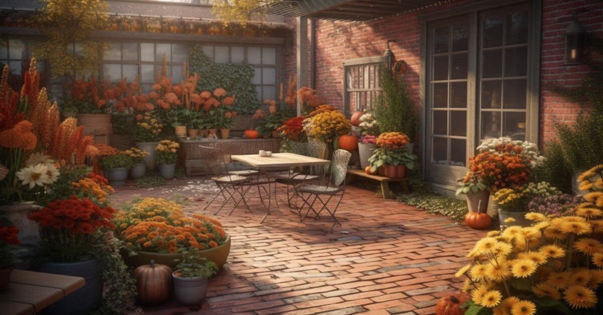 Patio Garden in Autumn